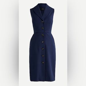 NWT. Jcrew blazer-dress in bi-stretch cotton.